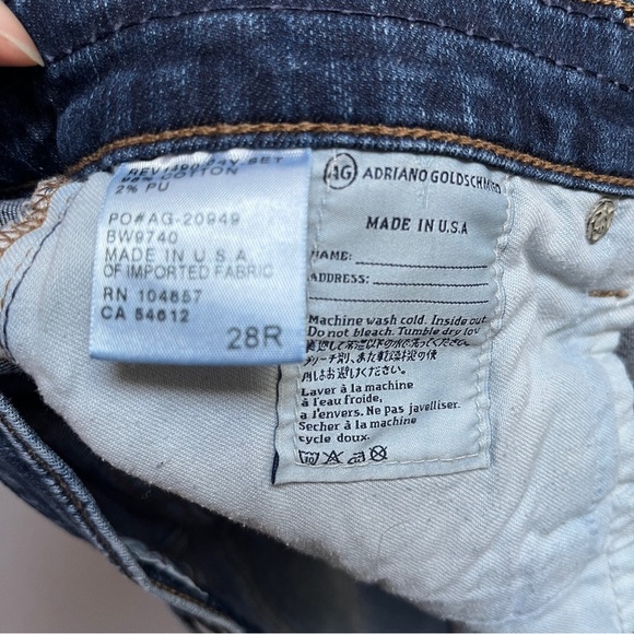 AG Adriano Goldschmied Nikki Relaxed Skinny Denim Jeans Sz 28 - Picture 9 of 13